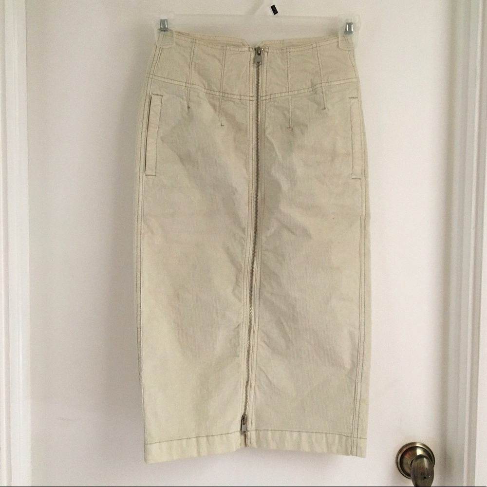 NWOT FP I Want It All Cord Midi Skirt